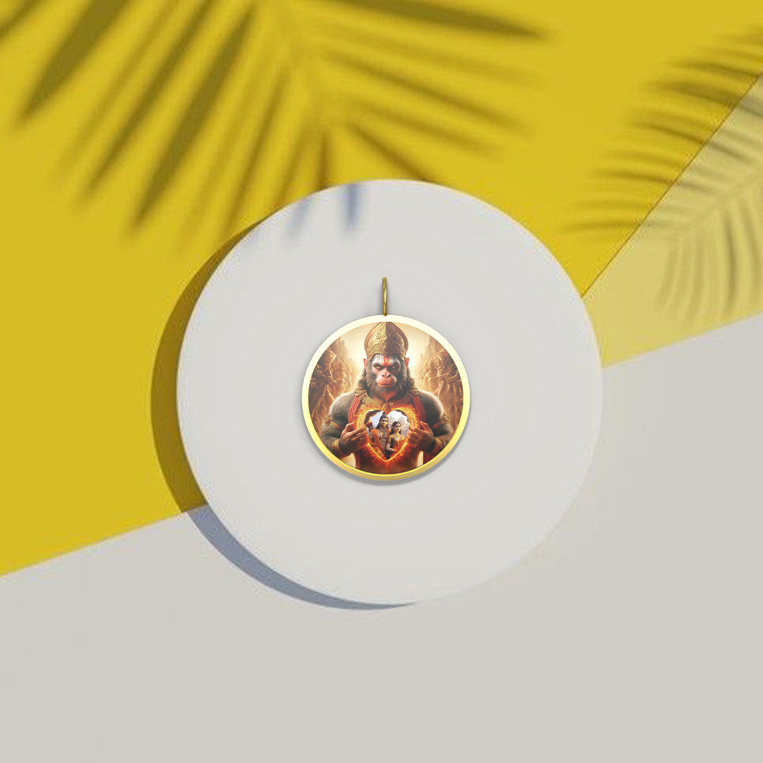 24Karat-Hanuman-Ram-Sita-Royal-Token-Gold-Coin-Pendant-8mm-11mm-0.60mm
